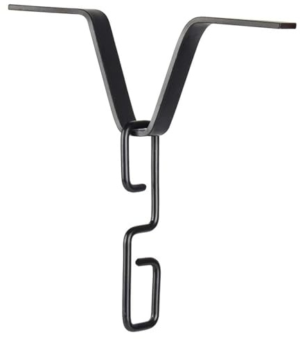 Regenkette Ablaufkette Adapter, Dachrinnenclip Für Regenkette V-förmiger, Schwarz Regenwasserkette Regenablaufkette Mit S-förmigem Haken, Regenkettenbecken Regenkettenzubehör Für Fallrohraus