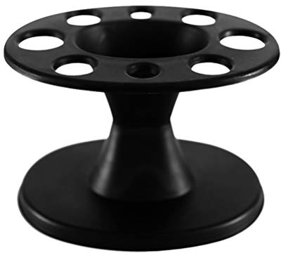 Soporte para Peine de Pp 8 Agujeros, Antideslizante Negro | Organizador para Salón y Uso Familiar, Instalación Sencilla, Exhibe y Ordena Peines, Compatible Roller Comb