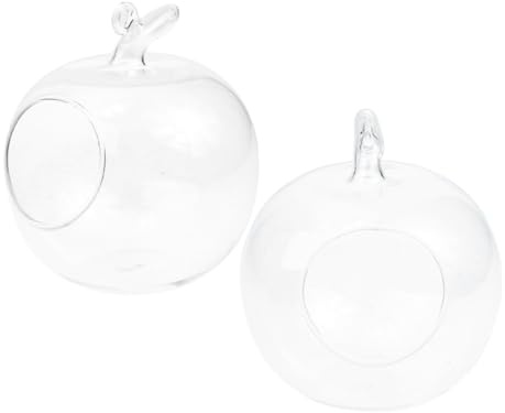 IMIKEYA 2pezzi Bottiglia Ecosistema in Vetro Trasparente Terrario Piante Idroponiche Decorazione per Terrario Micro Paesaggio Domestico Serra in Vetro Kit per Piante