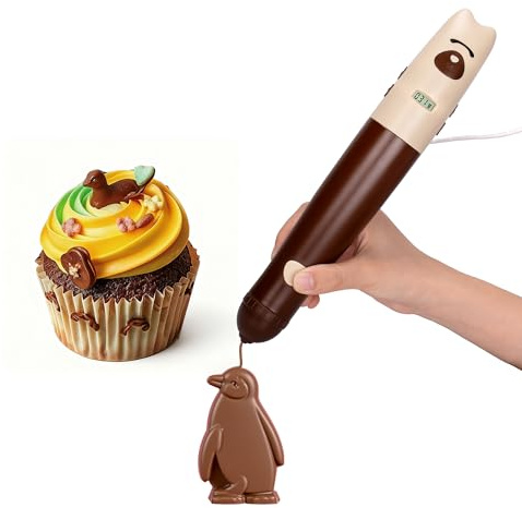 3D Chocolate Pen, Food Pen for Baking and Cake Decorating, DIY Tool for Edible Drawings and Sculptures, Creative Activity for Baking Enthusiasts and Families