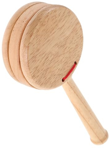 FUNNETOYU Wooden Castanets Toy for Boys and Girls Educational Musical Instrument Hand Clappers for Boy Girl's Percussion for Birthday Party
