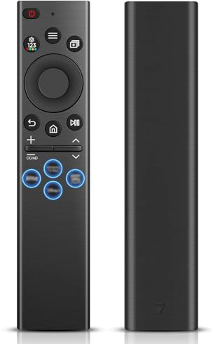 Universal Fernbedienung für S-amsung TV, Ersatz Fernbedienung für S-amsung Crystal QLED OLED Curved HDTV 4/8K UHD Serie, mit Tasten für NeIfli, Disn+, P.Video und sa-msung TV Plus