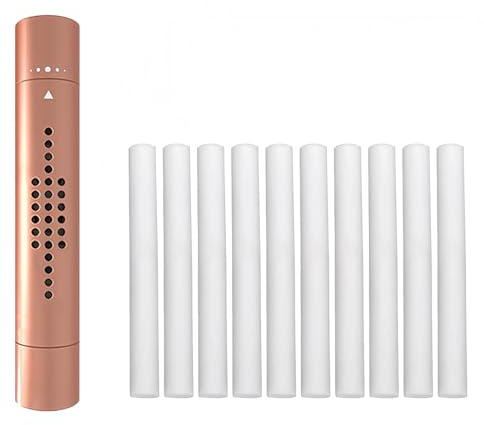 VYNZOR Juego de 11 ambientadores para coche,ambientador interior para coche,con 10 varillas aromáticas para rejilla de ventilación y aire acondicionado,eliminación de olores y distribución automática