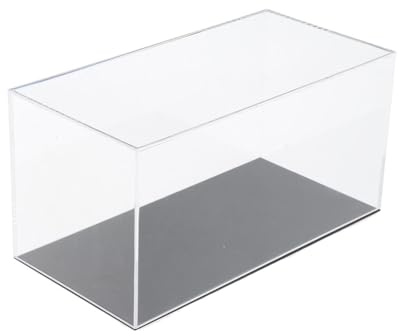 kowaku Vitrine en acrylique pour voitures miniatures, rangement et exposition de collection, présentoir pour poupées, 26cmx14cmx12cm