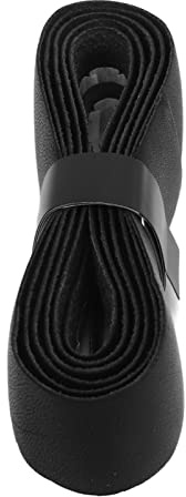 Aramox Tennis-Ledergriff, Konstruktion aus Reinem Leder, Schweißabsorbierend, Griffband für Tennis- und Badmintonschläger, 1 M Lang und 25 Mm Breit (BLACK)