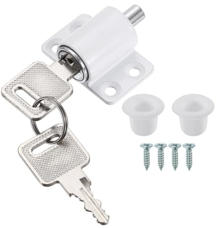PATIKIL Cerradura De Ventana Corrediza Para Ventanas Corredizas Horizontales Cerradura De Inserción Con Llave Cerraduras Para Puertas Patio Seguridad Para El Hogar Dormitorio Oficina