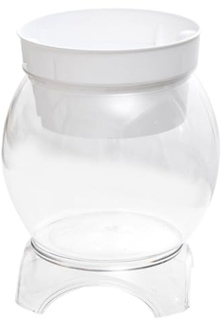 Aquarium aquaponique, Bol à Poissons en Plastique Transparent avec Support et jardinière, Aquarium sain de 1, 5 gallons pour Plantes d', réservoir aquaponique M, hydroponique, Petit, AQ