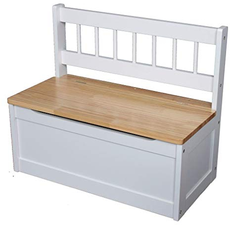 MSZ Design Kinderbank Bank für Kinder Truhenbank aus Holz