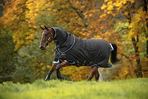 Horseware Amigo Bravo 12 Plus MittlereWahlbeteiligung Teppich 155cm Black/Blue & Black