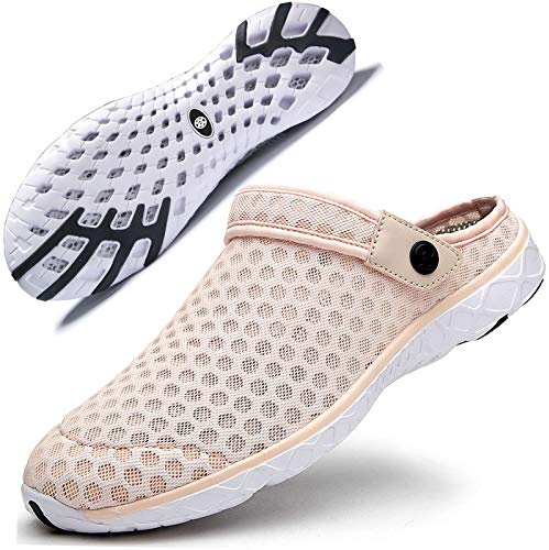 Gaatpot Unisex träskor och mules sommartofflor, Rosa, 37 EU