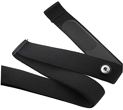 1Pcs Sensor Replacement Strap Heart Rate Monitor Soft Strap Heart Rate Monitor Chest Strap Replacement Band Buckle Distance 45mm(Black）