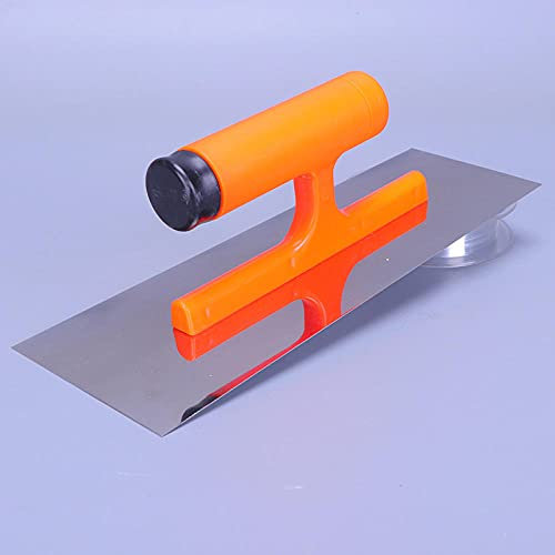 Frattone inox con manico in plastica Frattone raschiafango murale -Argento_1pz