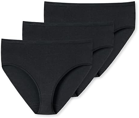 Uncover by Schiesser - Damen - Midi Slip - 3er Pack (L Schwarz)