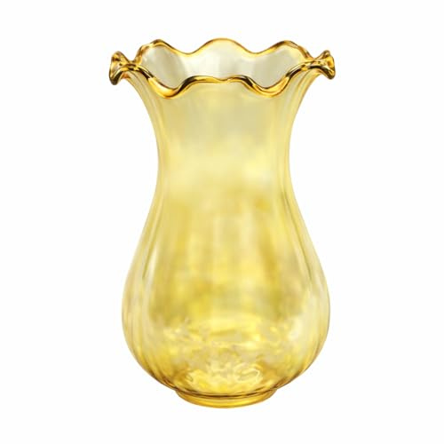 Latiendadeelectricidad Tulipa de cristal ámbar CÁDIZ 19.5x12cm boca 5.5cm