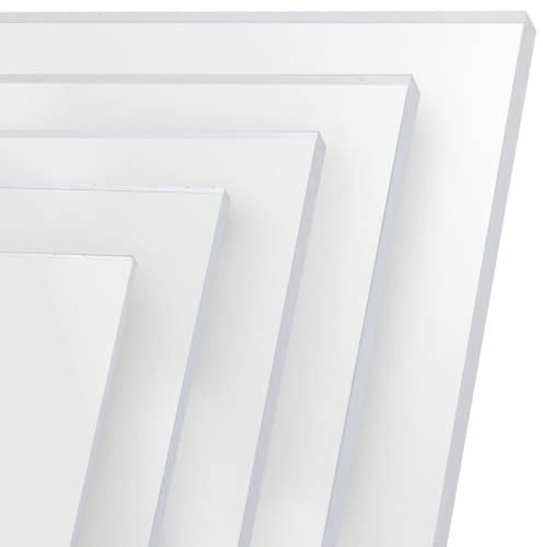 FRAMO Placa de cristal acrílico de 20 x 68 cm, corte a medida, placa de cristal acrílico transparente de 2 mm de grosor, resistente a los rayos UV, lámina de cristal acrílico por ambos lados con