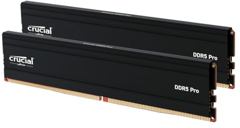 Crucial Pro DDR5 RAM 48GB Kit (2x24GB) 5600MHz, Intel XMP 3.0 / AMD EXPO, Computer Memory (PC) - CP2K24G56C46U5