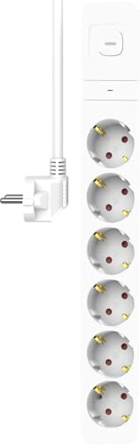ELRO ES303 3-Fach Steckdosenleiste mit 1.5 m Kabel und Schalter – 3 x Steckdose + USB + USB-C – Kindersicherung – Schuko-Stecker – max. 3680 W – TÜV-geprüft