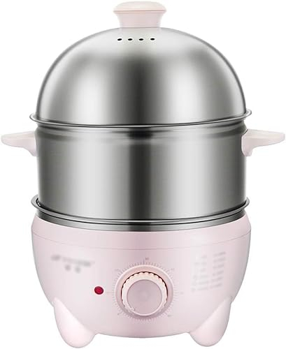 OUSIKA Cuociuova, Cuociuova A Vapore, Acciaio Inossidabile con Spegnimento Automatico Cuociuova Elettrico Multifunzionale for Uso Domestico Di Grande capacità Cuociuova A Vapore Vapore