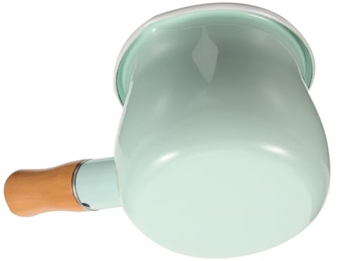 LABRIMP Pentola Piccola Smaltata Pentola Per Latte Casseruola Per Salse e Grassi Pentolino Multifunzione Manico Lungo Adatto Di Cottura Elettrici Rivestimento Smaltato e Induzione