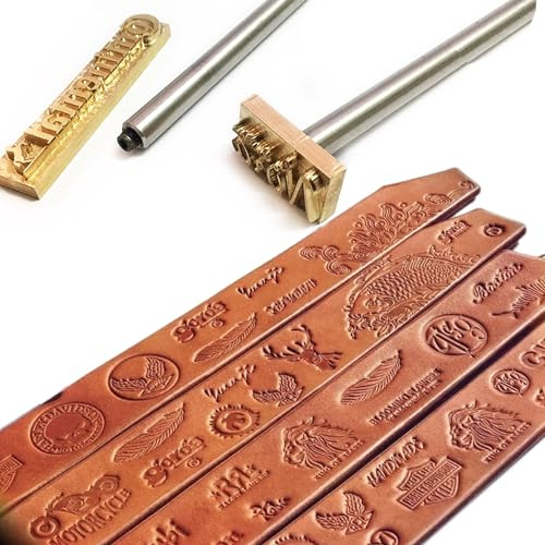 ACRSIKR Individueller Logo-Lederstempel, Lederstempel, Markierungsstempel für Leder