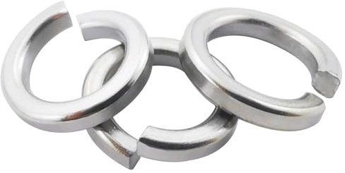 Fajoeda 100 Pezzi Rondella a Molla M2.5 A2 V2A, in Acciaio Inox Serratura a Molla Piatta e Molla 2.5 mm, Forma B, Secondo DIN 127