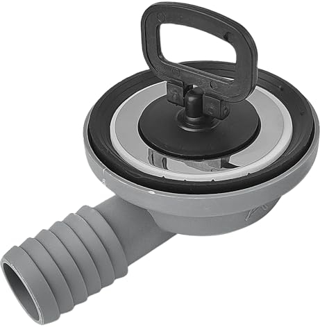 Fregadero Camper, Escurridor de Filtro de desagüe de Acero Inoxidable para desagüe de 90° con Tapa de de diámetro Apertura de Tubo de Salida aplicable para Caravana Autocaravana y Barco