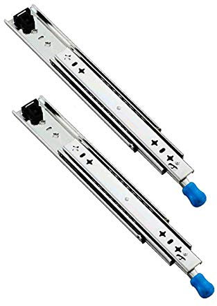 SWAYVES Schwerlast-Schubladenschienen, 10-60 Zoll Schubladenschienen, Vollauszug, Kugellager-Schubladenschiene, Mit Schloss/10In/25Cm
