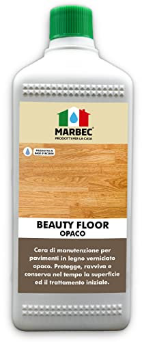 MARBEC BEAUTY FLOOR OPACO 1LT Cera di manutenzione per legno verniciato opaco. Protegge, ravviva e conserva la superficie e il trattamento iniziale.