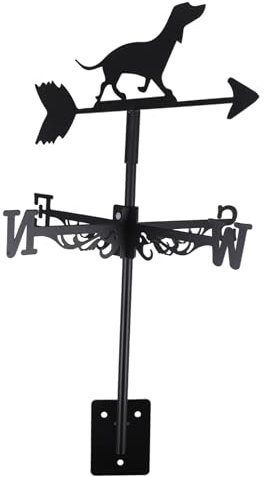 Happyyami Dachshund Windfahne Wetterfahne Für Garten Dachmontage Spielerisches Design Funktionaler Windrichtungsanzeiger Langlebige Dekoration Für Außenbereich