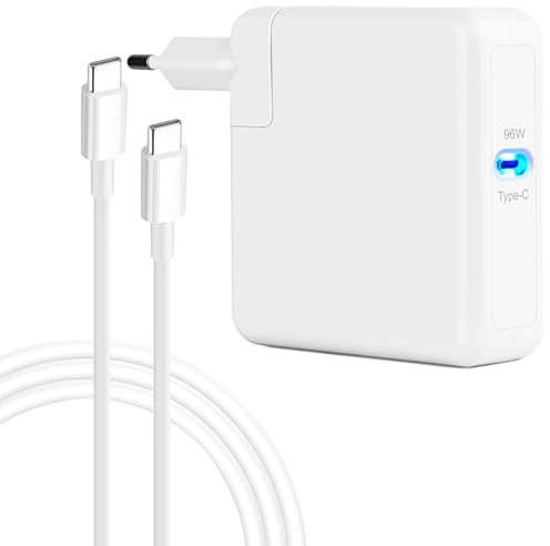 96W USB C Schnell Ladekabel Blockieren Netzteil Charger MacBook Pro Air Ladegerät für MacBook Pro Air 13 14 15 16 Zoll 2024 2023 2022 2021 2020 M1 M2 M3 M4 Laptop, iPad, Einbeziehen Typ C Kabel