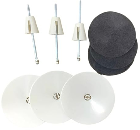 Qerwsdty -Garnhalter-Ablagescheibe für Garnständer für Industrienähmaschinen, 3er-Set