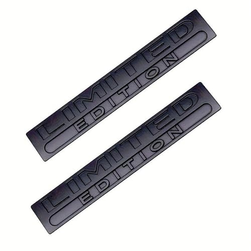 2pcs Limited Edition schwarz Kofferraum Emblem Aufkleber Sticker Metall Limited