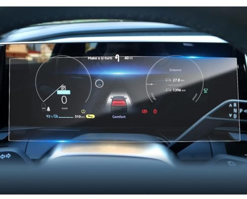 KARYLAX - Protection d'écran en Verre Flexible Dureté 9h, Film Protecteur Compatible pour Renault Megane/Austral E-Tech 2022 2023 2024 Digital Cockpit 12,3 pouces