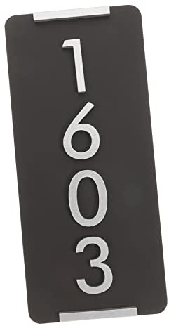 HOMSFOU Plate Custom Address Sign for Outside Use Home Numbers Elegant Door Name Plate for House Office