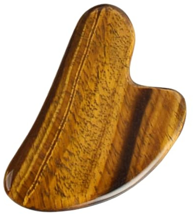 Yardwe Tigerauge Gua Sha Massageboard Delfinform Leichtes Braunes Massagetool zur Schmerzlinderung Langlebiges Scraper für Effektive Muskelentspannung und Hautdurchblutung für Zuhause
