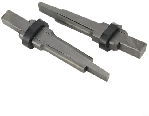 Cuñas de división de roca de 23 mm, 2 juegos de herramientas divisoras de piedra para granito, mármol, hormigón, basalto, piedra caliza, equipo de extracción manual resistente