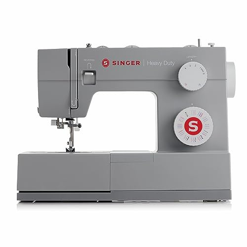 Singer Heavy Duty 4432 Máquina de Coser Mecánica, 32 Puntadas, Motor Potente, Ojal Automático, Enhebrador Automático, Placa de Refuerzo de Acero Inoxidable
