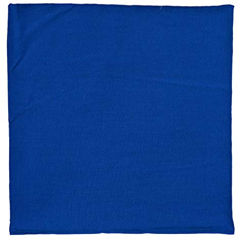 Coussin thermique aux pépins de raisin 24x24cm Tissu biologique bleu gentianne - Coussin chauffant Compresse froide Coussin aux graines
