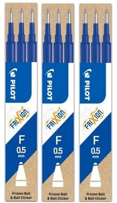 Pilot Frixion Ball Mine 0.5 blau 9er Vorteilspack