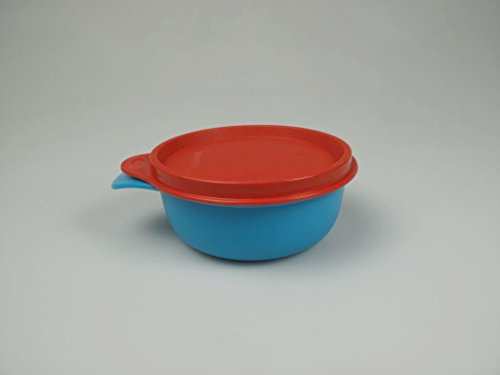 Tupperware Fütter - Tasse/Teller 240ml blau/rot