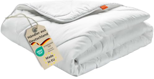 sleepling Winter Bettdecke 220x240 cm, warme Winterdecke | Warm, Made in EU, OEKO-Tex 100, Waschbar 60 Grad, Winterbettdecke 220 x 240, 100% feine Mikrofaser, Basic 100
