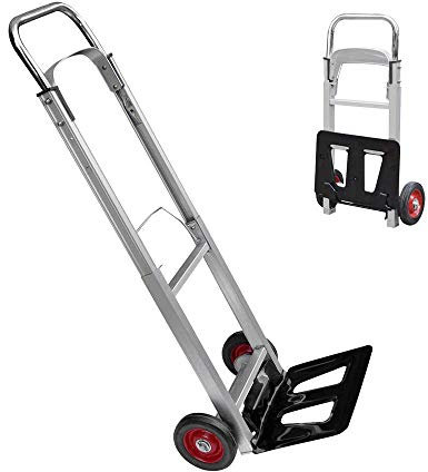TAHA ® Folding Hand Truck Lightweight Aluminium Alloy Heavy Duty Sack Cart 90kg