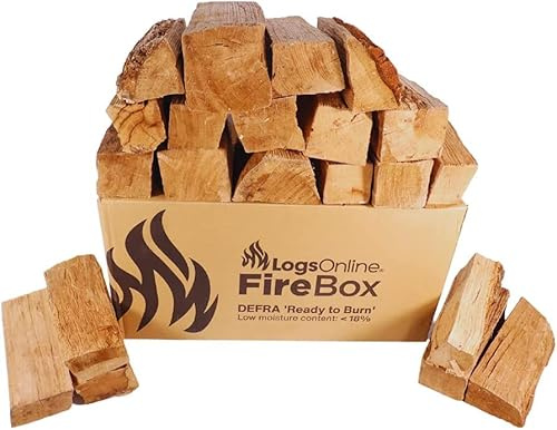 Hardwood Kiln Dried Ash Firewood Logs for fire Pit, 22kg / Chunky Logs Perfect for Pizza Ovens, Fire Pits, Chiminea, BBQ Wood Burner Kiln Dried Hardwood Under 20% Moisture. Ready to Burn Fire Logs | Chunky cut logs suitable for pizza ovens, fire pits, chiminea & wood burner. Low moisture content, dry wood.