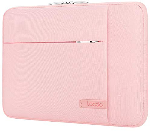 Lacdo 11 tums laptopväska för 11,6 tum Samsung ASUS Dell Chromebook, HP Stream 11, 11,6 tum Lenovo Thinkpad/Chromebook C340, Surface Pro 9 8 X 7 6, 11,6 MacBook Air tillbehörsväska, Rosa