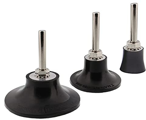 YAKAMOZ 3-Pack 1/2/3 Inch Roloc Sanding Disc Holder - 1/4 Shank Quick Change Roll Lock Die Grinder Sander Adapter Attachment for Sanding Polishing Grinding