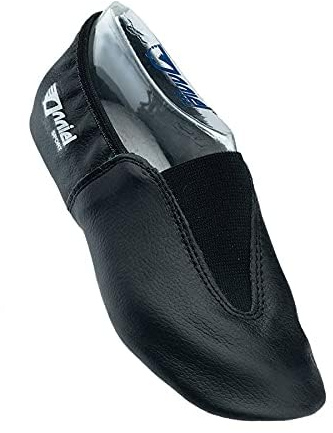 Anniel 2038 - Chaussures Gymnastique Rythmiques Unisex en Cuir 100% Made in Italy, Chaussures de Danse Femme Homme, Èlastique Confortable au Talon et au Cou-De-Pied, Semelle Mixte Cuir et Caoutchouc