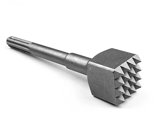 BAUSTER® Stockermeißel Meißel Werkzeug SDS-MAX 240 x 45 mm 16 Zähne ∅18 mm Betonmeißel Meißel für Mauerwerk