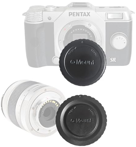 Kameragehäuse und hintere Objektivkappen, kompatibel mit PQ/Q10/Q7/Q-S1 spiegellosen austauschbaren Objektivkameras, 05 Spielzeugobjektiv, 07 Mount Shield Objektiv, 08 Wide Zoom Objektiv