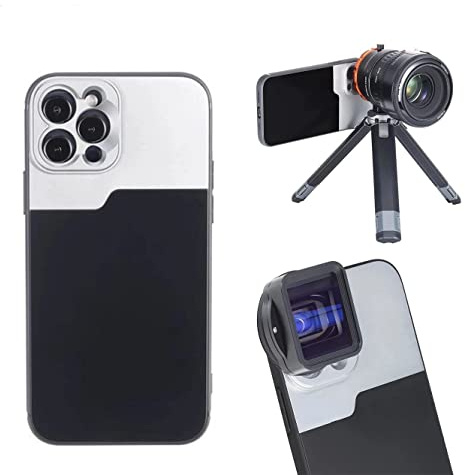 zomei 17mm Thread Phone Case for iPhone 14 Pro Max 14 Plus, Kase Anamorphous Telescope Macro Telephoto Lens Accessories (for iPhone 14)