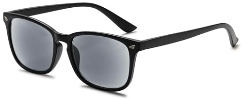 VEVESMUNDO Lesebrille mit Sonnenschutz Getönt Lesehilfe Sehhilfe Sonnenbrille Sonnenlesebrille mit sehstärke Damen Herren (+2.0, 1 Stück Matt Schwarz Sonnenlesebrille)